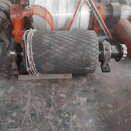 传送滚筒 包胶头轮改向无动力尾轮 压带轮皮带机 输送机煤矿山配件