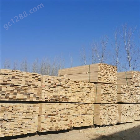 禄森优质白松建筑木方报价规格辐射松杉木建筑木方厂家直供