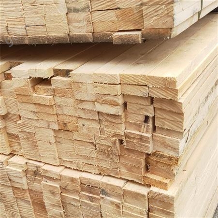 厂家批发建筑工程木方价格 支模用工地木方规格尺寸齐全_禄森木业