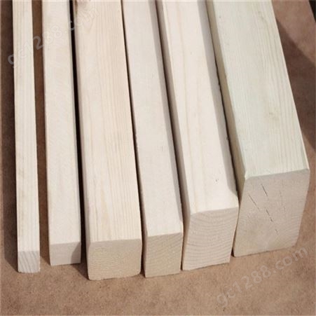 禄森木业 北京工程木方价格 多规格白松建筑木方定制 4米松木木方