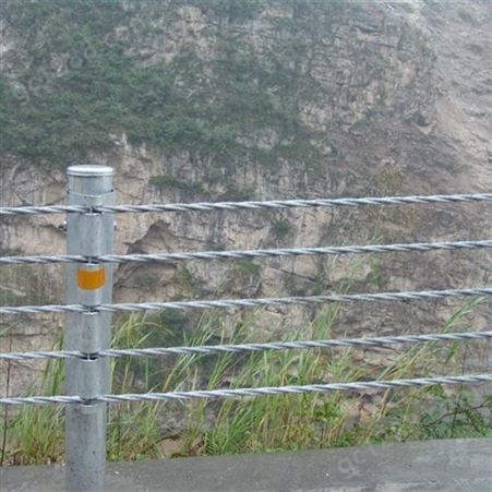 保护拦截热镀锌缆索护栏 公路柔性护栏 国隆
