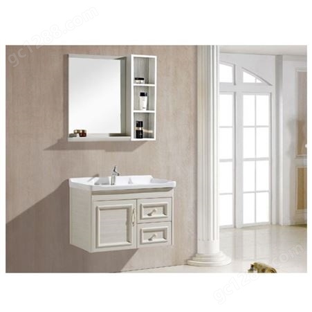 百和美全铝浴室柜 简约现代家居铝合金浴室柜家具型材门板定制