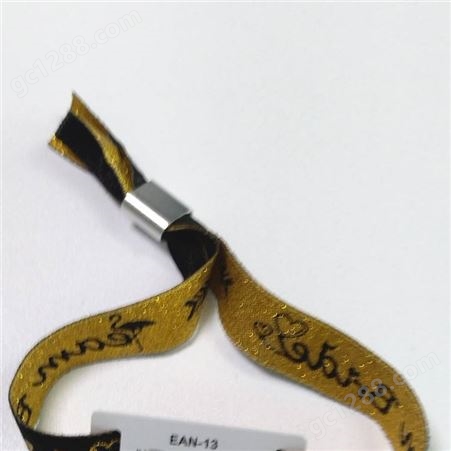供应布手环RFID腕带卡 流水号条形码一维码 缎带绸带彩色织带卡