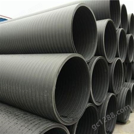 HDPE聚乙烯塑钢缠绕管 中空壁缠绕管 埋地排水管道定制批发