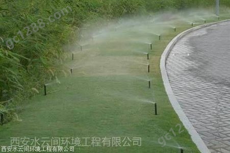 园林绿化喷淋喷灌系统设计 园区草坪道路喷灌工程施工