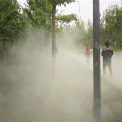 西安水云间人造雾设备 雾森喷雾造景系统设计安装