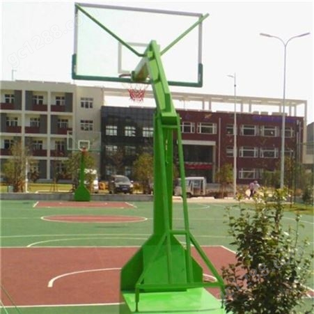 小区凹箱式成人篮球架批发价 成人篮球架厂家 户外成人篮球架