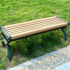 户外塑木平凳 石板路休闲座椅 诺俊体育 游客休息木质凳子