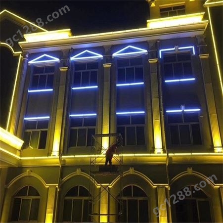 东莞亮化工程 新款酒店商场卖场外墙 户外led灯光装饰灯饰画 设计施工一体