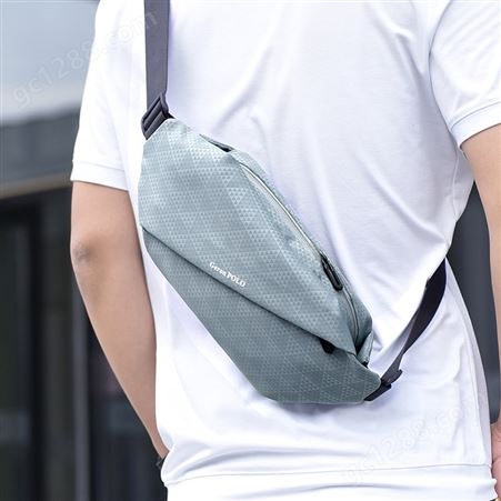 男士胸包斜挎韩版腰包手机包休闲牛津布小背包