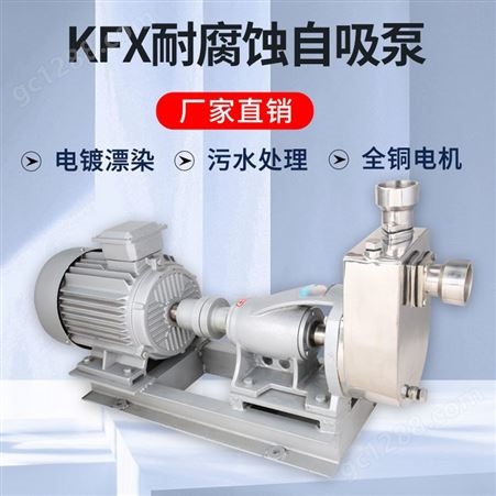 KFX不锈钢自吸泵 耐酸碱抽油泵 污水提升泵