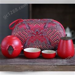 云肩-便携收纳茶具（带茶叶罐）定制工厂北京茶具批发伴手礼