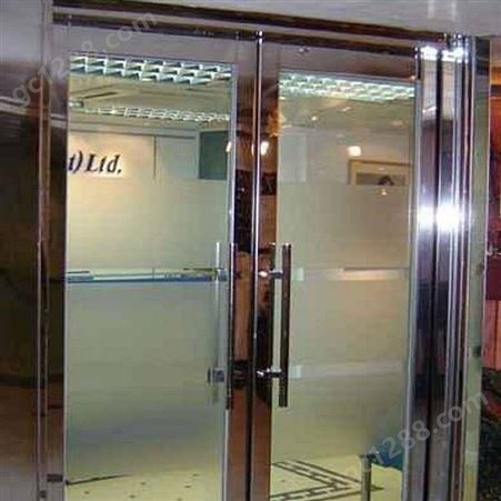 云南省乙级地弹簧双扇型防火玻璃门办公楼适用大气