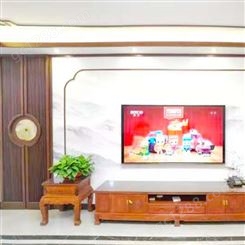 山东定制客厅实木家具 新中式 电视柜 实木成套桌椅