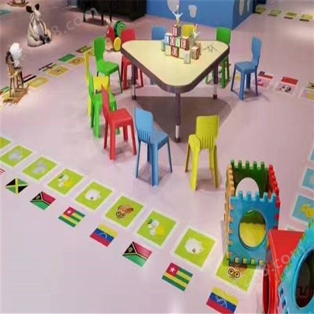 西安塑胶地板材料 幼儿园卡通地面 复合地板厂家