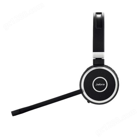 捷波朗(Jabra)双耳线上网络头戴式耳机客服呼叫中心Evolve 65 MS USB无线 含适配器