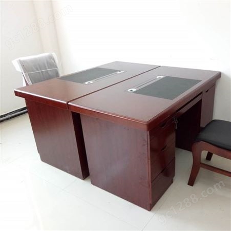西安办公家具现货实木办公桌椅实木贴皮库存批发
