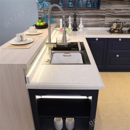 整体设计烤漆板厨柜 可定制尺寸样式 雅赫软装