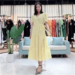 2020年新款夏装连衣裙索罗蜜欧品牌折扣女装
