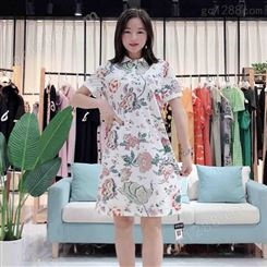 索罗密欧2020春季新款韩版女装宽松小清新连衣裙品牌折扣女装货源