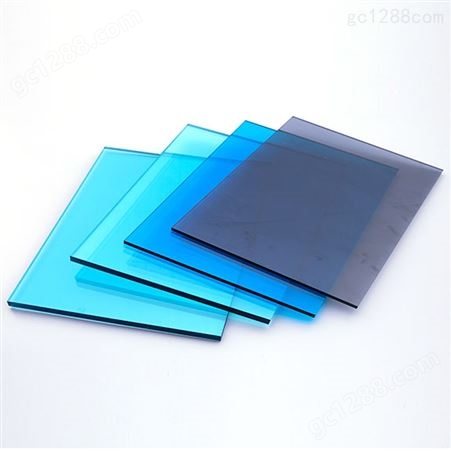 8mmpc耐力板蓝色抗静电pc板材透明塑料门板司允pc板