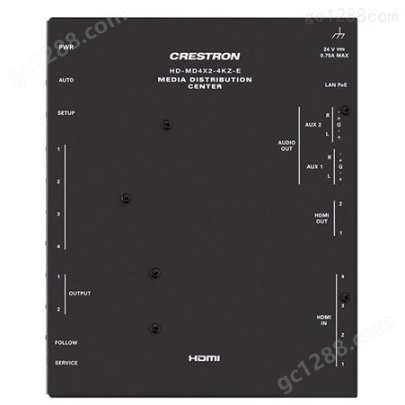 快思聪 Crestron DM-RMC-4KZ-100-C接收器和房间控制器