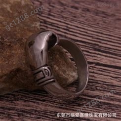 半机械加工厂商制造 真金银定做生产 街舞钛钢霸气拳击手套戒指